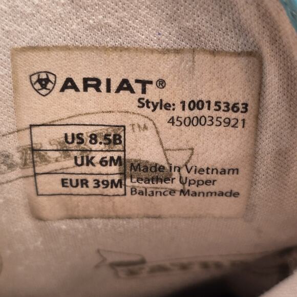 Ariat Fatbaby Womens 8.5B Western Boots Heritage Harmony Cowgirl Teal 10015363 - Picture 7 of 13